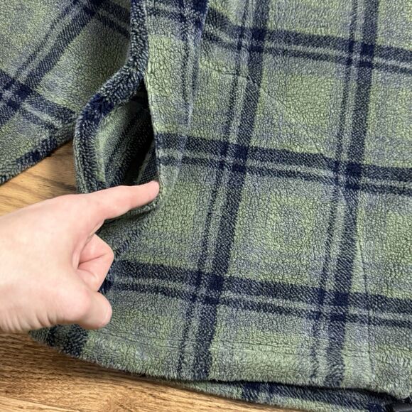 Vintage Louis Garneau Men's Green Fleece Zip Up Jacket Dimensions In Description - Picture 6 of 16